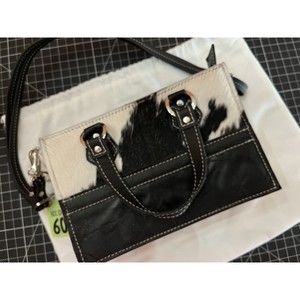 Holy Cow Couture Itty Bitty Hybrid Tote Cowhide